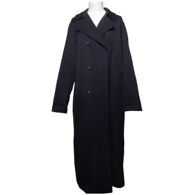 Trenchcoat (Blå) fra Monique Polyester, Uld