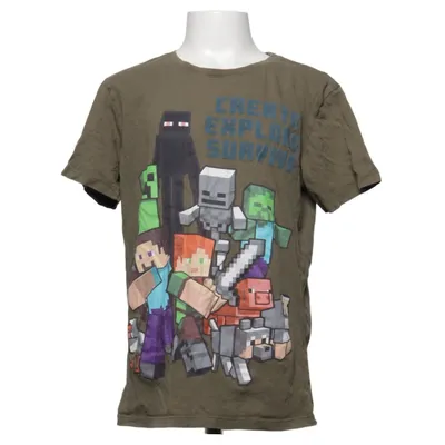 T-shirt (Vert, Multicolore) de Mojang Coton