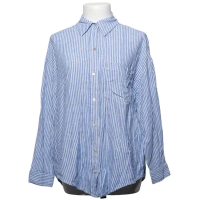Chemise (Bleu, Blanc) de Zara Lin, Viscose