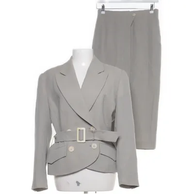 Jakkesæt med nederdel (Grå) fra KL by Karl Lagerfeld Polyamid, Viscose, Uld