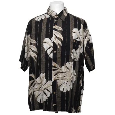 Chemise à manches courtes (Noir, Beige) de Puritan Viscose