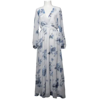 Långklänning (Vit, Blå) från Terranova Polyester