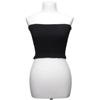 Tube top (Zwart) van Boohoo Tall Elastaan, Polyester