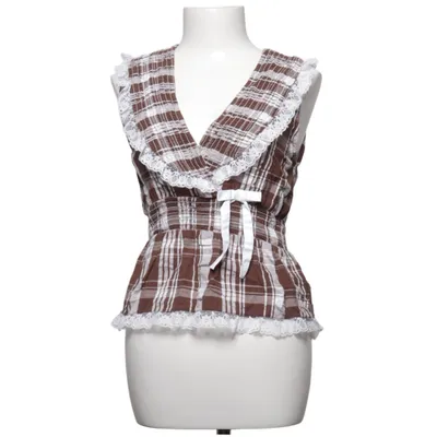 Top (Bruin, Wit) van Neon Rose Katoen