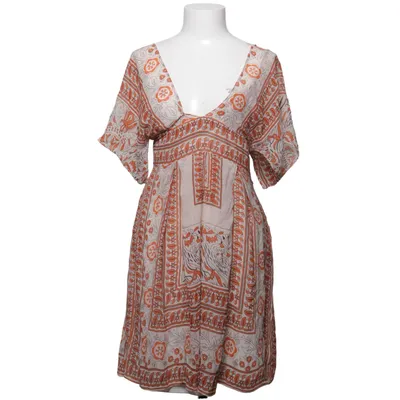 Robe (Beige, Orange, Blanc) de Anna Sui Coton, Soie