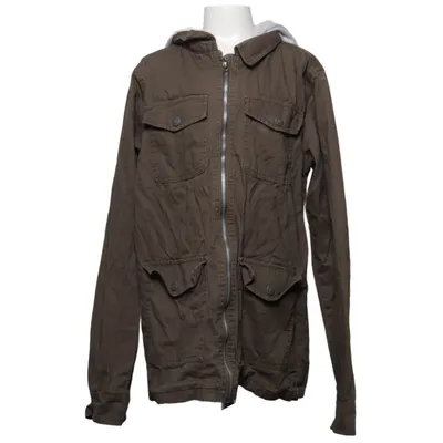 Jakke (Brun, Grå) fra Destination Bomuld, Polyester, Viscose