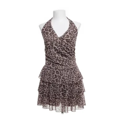 Jurk (Beige, Zwart) van Romwe Elastaan, Polyester