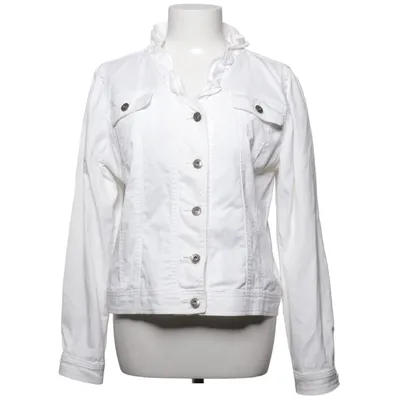 Jeansjacka (Vit) från American English by Park Lane Bomull, Elastan
