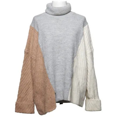 Polotröja (Vit, Grå, Brun) från Dilvin Knit Akryl, Polyamid, Polyester, Ull