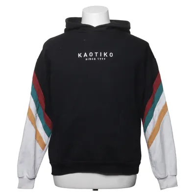 Hoodie (Black, Multicolored) from Kaotiko Cotton, Polyester
