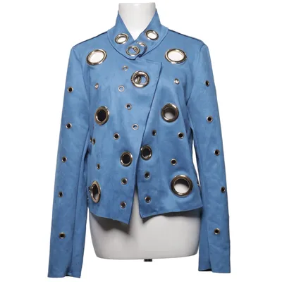 Veste de motard (Bleu) de Chic & Jeune Élasthane, Polyester