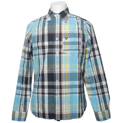 Flannel shirt (Blue, Black, White) from American Eagle Outfitters Cotton