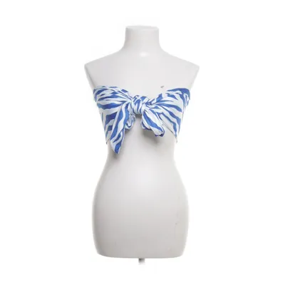 Haltertop (Wit, Blauw) van Shein Polyester, Elastaan