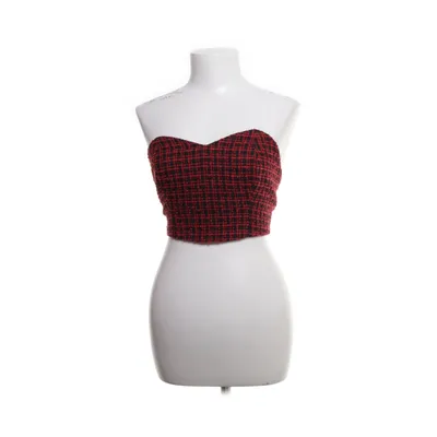 Tube top (Zwart, Rood) van Miss Selfridge Katoen, Polyester, Viscose