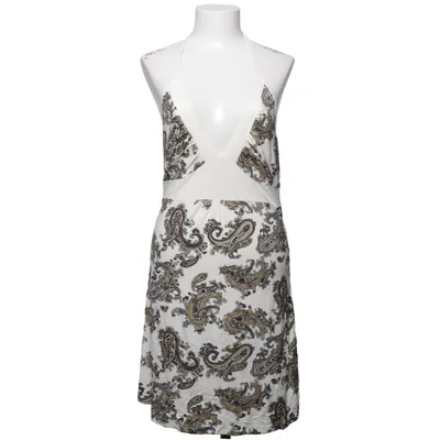 Halterneckklänning (Vit, Brun) från Casual by Halens Elastan, Viskos