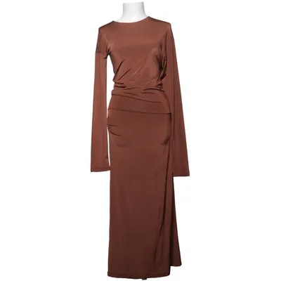 Maxi dress (Brown) from Rebirth Studios Elastane, Polyester