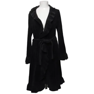 Bathrobe (Gray) from Vera Velour Cotton, Polyester