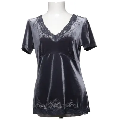 Top (Grå, Sort) fra Vintage Stories Elastan, Polyester