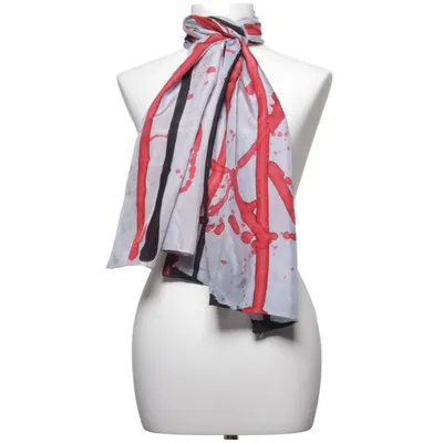 Shawl (Gray, Multicolored) from Ideen in Stoff Silk