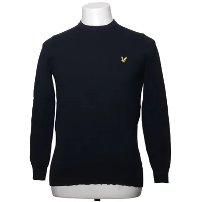 Sweater (Blå) fra Lyle & Scott Bomuld, Uld