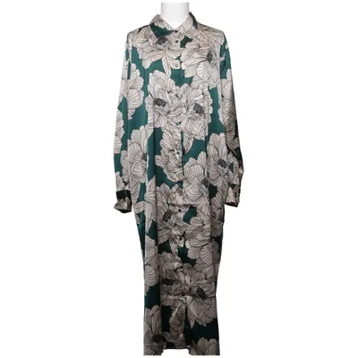 Shirt dress (Green, Beige) from JYOTHI Polyester