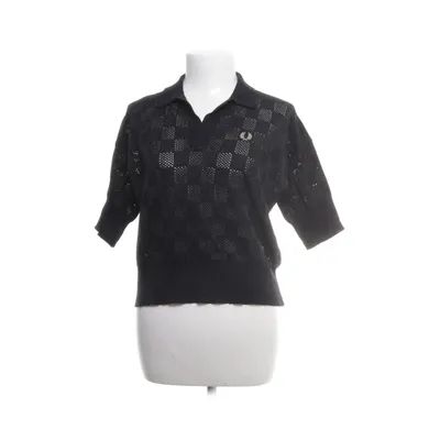 Topp (Svart) från Fred Perry Bomull, Metallfiber, Återvunnen polyester
