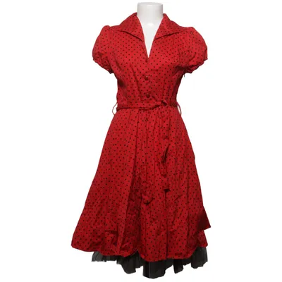 Wrap dress (Red, Black) from H&R Cotton, Elastane