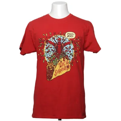 T-shirt (Rød, Flerfarvet) fra Marvel Bomuld