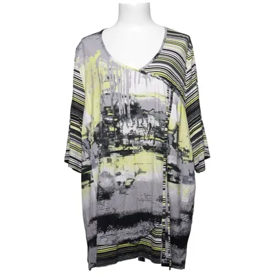 Tunique (Noir, Gris, Jaune, Multicolore) de Chalou Élasthane, Viscose