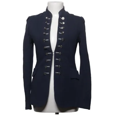 Blazer (Blå) fra Chica London Bomuld, Elastan