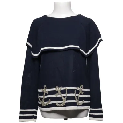 Pull-over (Bleu, Blanc, Or) de Mondi Acrylique, Polyamide, Viscose