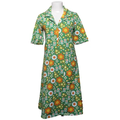 Skjortklänning (Grön, Gul, Vit, Orange) från Cissi och Selma Elastan, Ekologisk bomull