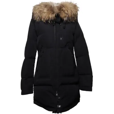 Dunkappa (Svart) från Cedrico Dun, Fjädrar, Päls, Skinn, Polyester