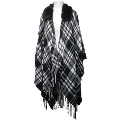 Poncho (Black, White) from MyWear Woman