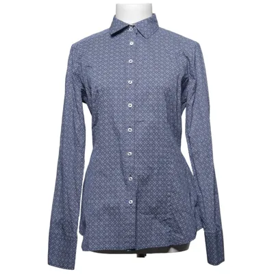 Chemise (Bleu, Blanc) de Eterna Coton, Élasthane