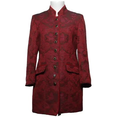 Coat (Red, Black) from Steinbock Acrylic, Cotton, Polyester, Wool