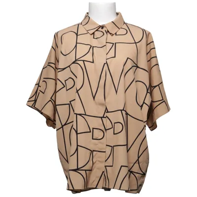 Korte mouwen shirt (Beige, Zwart) van Visual Clothing Project Polyester
