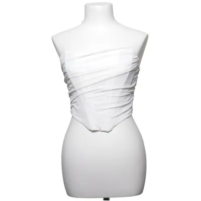 Korsett (Weiß) Baumwolle, Polyester