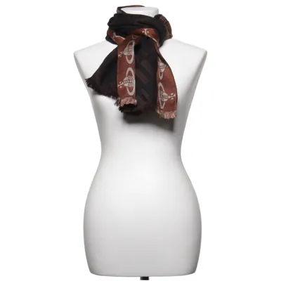 Suit scarf (Black, Brown) from Vivienne Westwood Accessories Silk, Wool