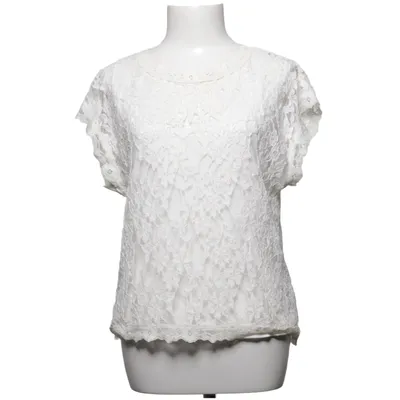 Top (White) from Cream Acrylic, Cotton, Viscose