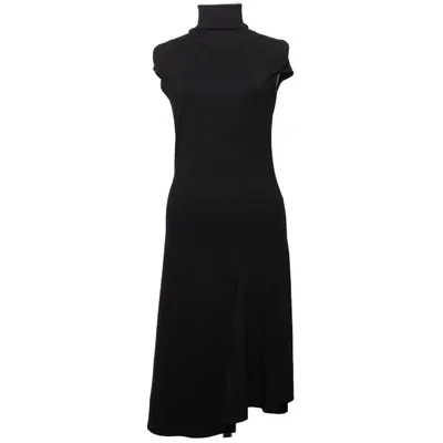 Turtleneck dress (Black) from Hexeline Acrylic, Elastane, Wool