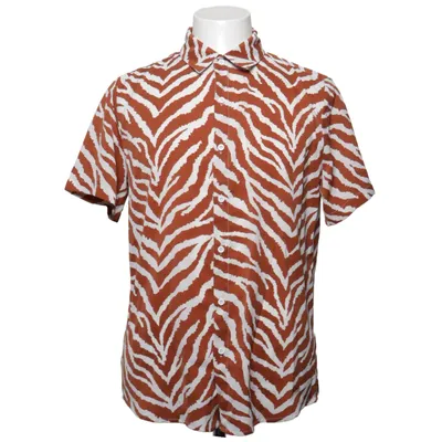 Kortärmad skjorta (Brun, Vit) från FRILIVIN Polyester