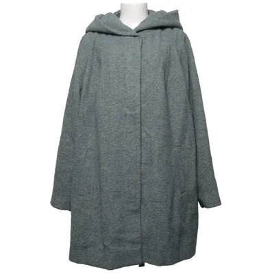 Coat (Gray) from Zizzi Polyamide, Polyester, Viscose, Wool