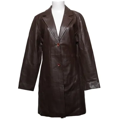 Leren jas (Bruin) van Mauritius Leer, Polyester