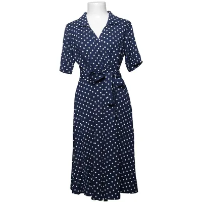 Dress (Blue, White) from Jumperfabriken Elastane, Viscose