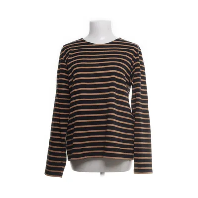 Long sleeve T-shirt (Brown, Black) from Ganni Cotton