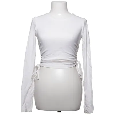 Langarmshirt (Weiß) von NA-KD Elasthan, Polyester, Viskose