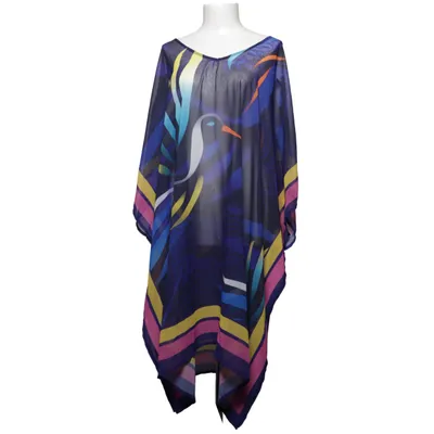 Kaftan (Blauw, Meerkleurig) van Ulla Popken Polyester