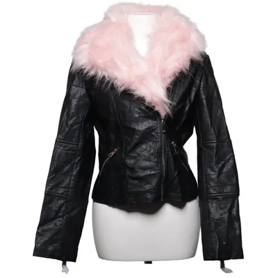 Biker jacket (Black, Pink) from Parisian Polyurethane, Viscose