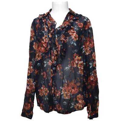 Blouse (Bleu, Orange, Multicolore) de Oui Collection Coton, Soie